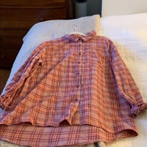 Cotton on pink flannel oversized